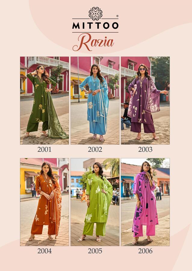 Mittoo Kurti Razia Printed Salwar Kameez Catalog collection 10