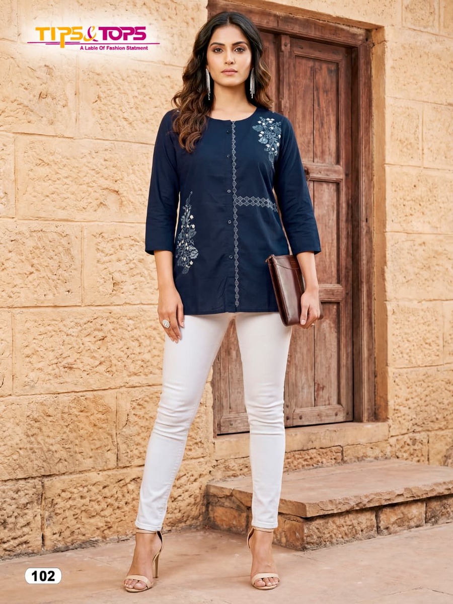 Tips And Tops Viana Cotton Kurtis Catalog collection 1