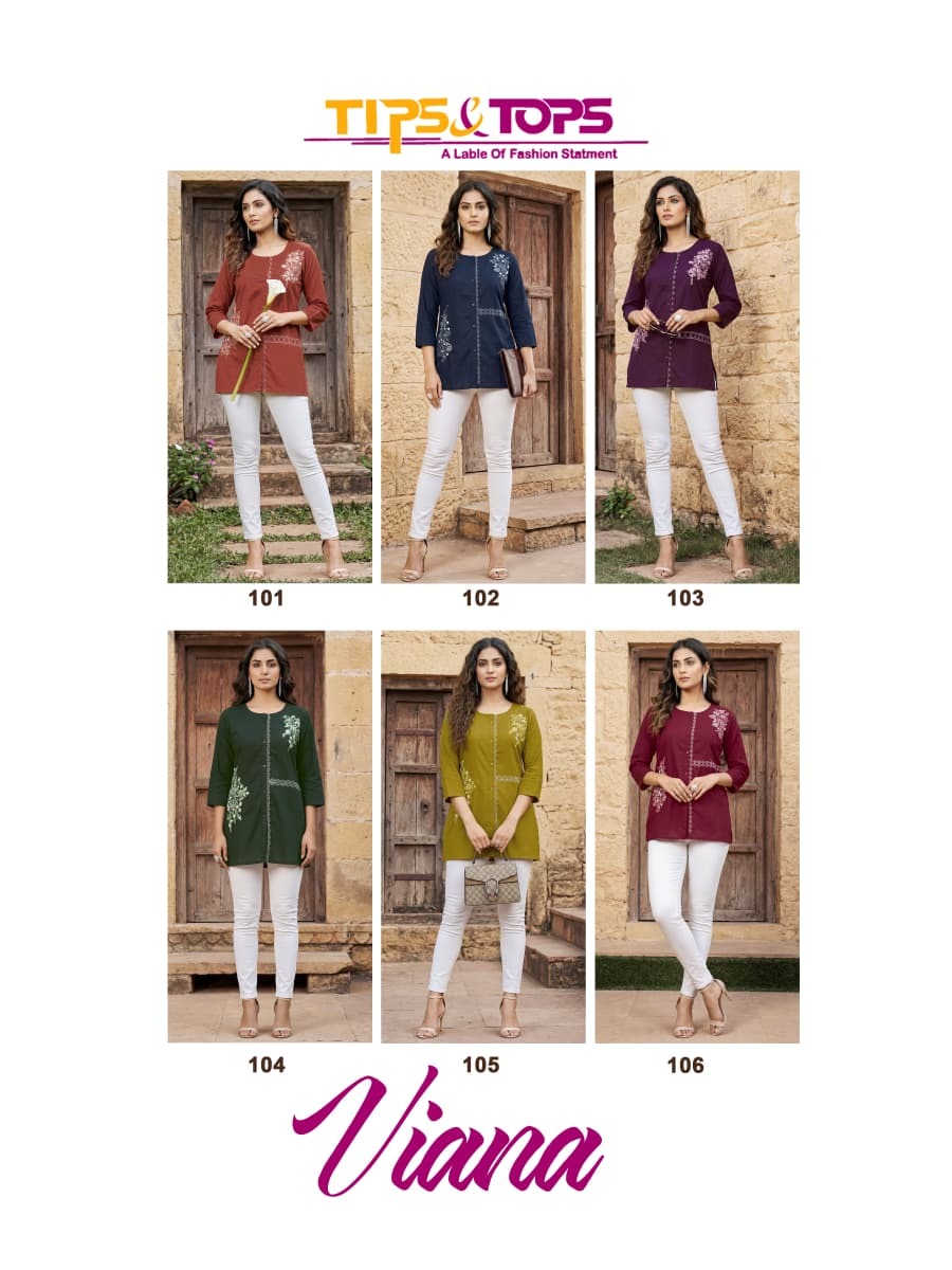 Tips And Tops Viana Cotton Kurtis Catalog collection 7