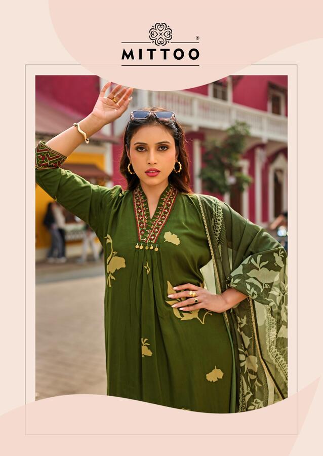Mittoo Kurti Razia Printed Salwar Kameez Catalog collection 7