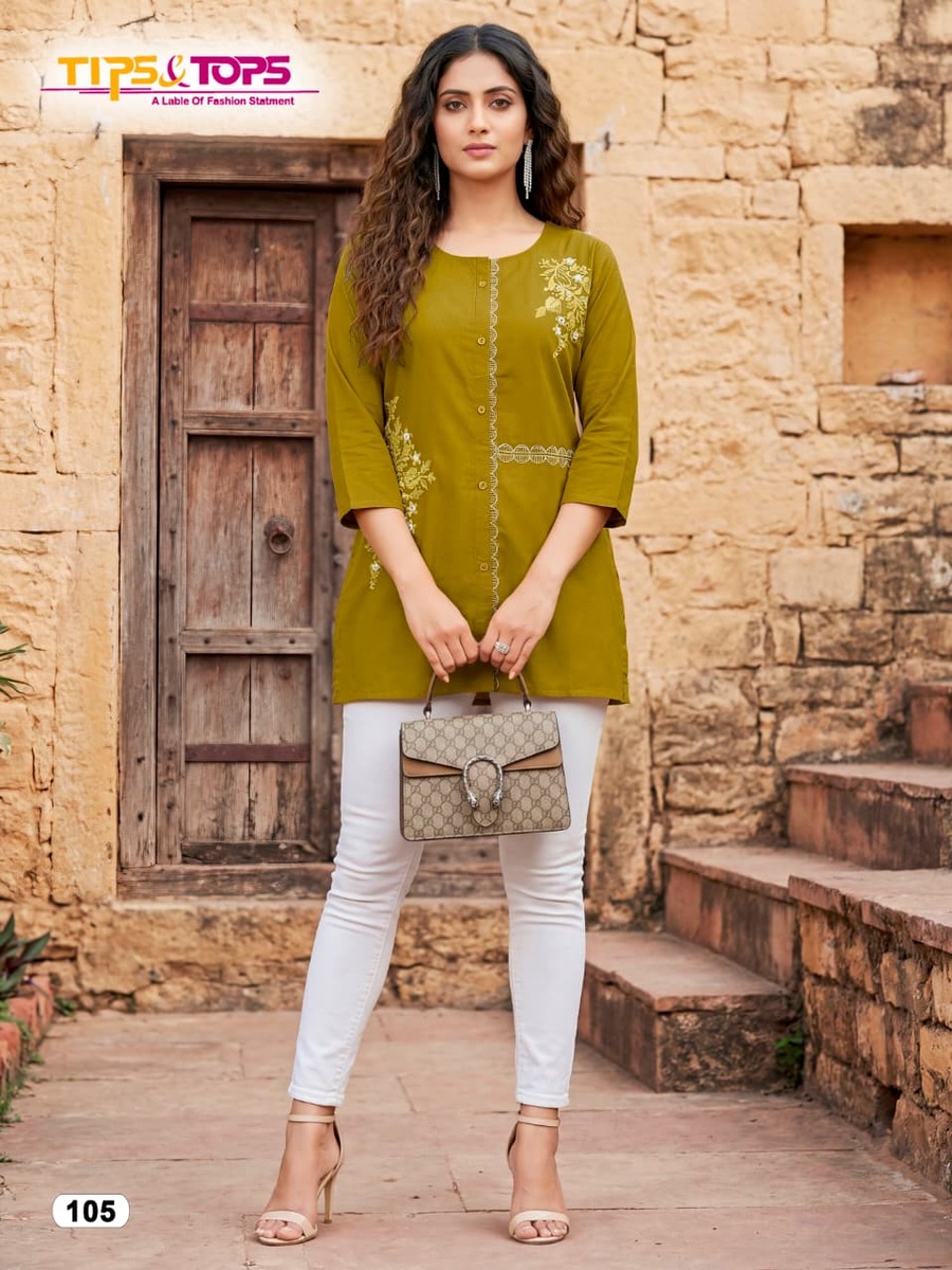 Tips And Tops Viana Cotton Kurtis Catalog collection 2