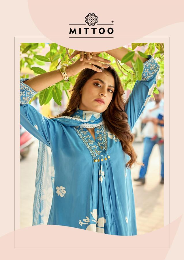 Mittoo Kurti Razia Printed Salwar Kameez Catalog collection 6