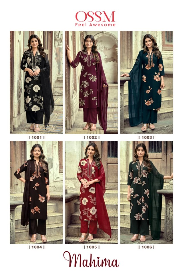 Ossm Mahima Printed Salwar Kameez Catalog collection 6