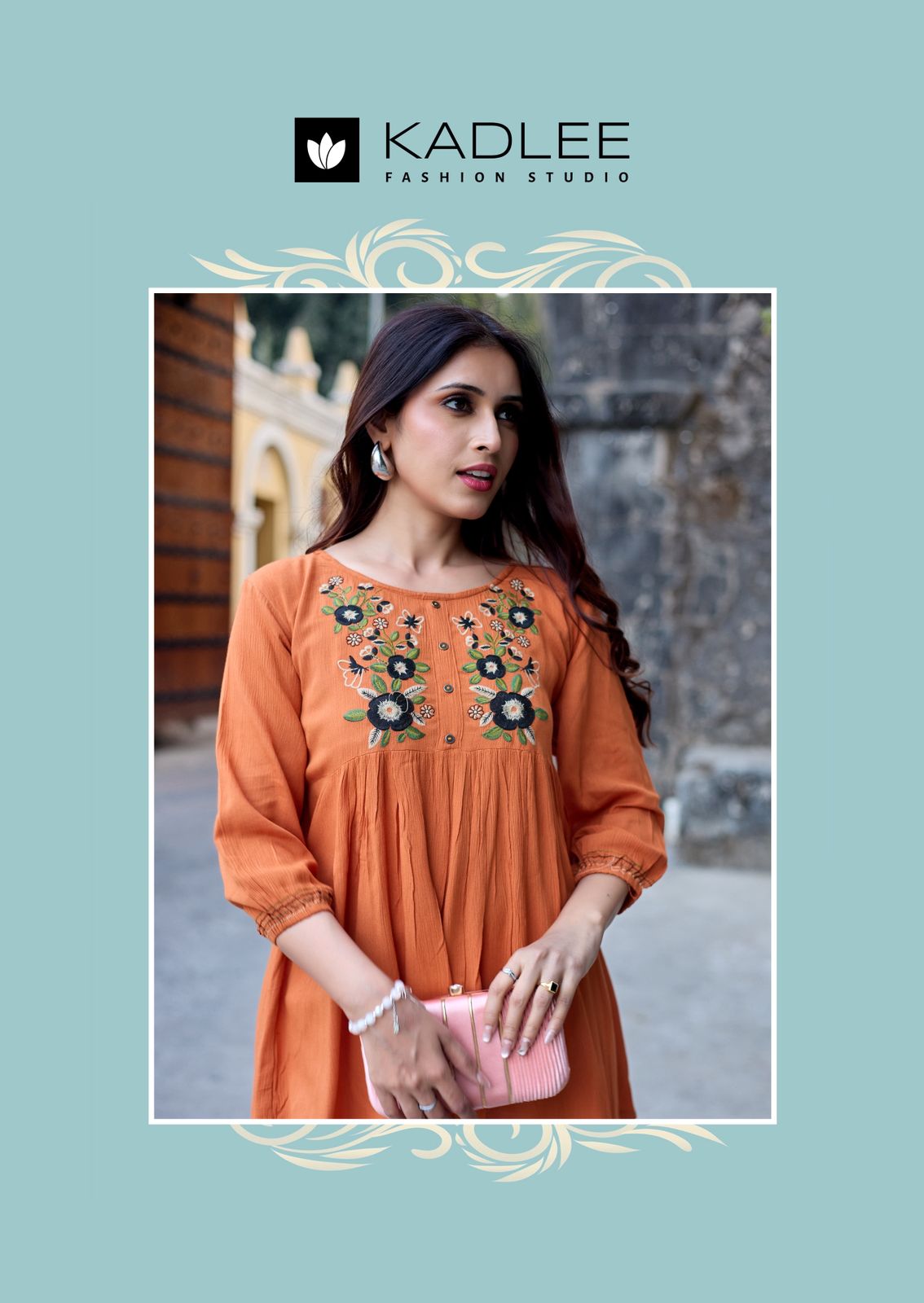 Kadlee Crystal Vol 2 Rayon Kurti Catalog collection 7