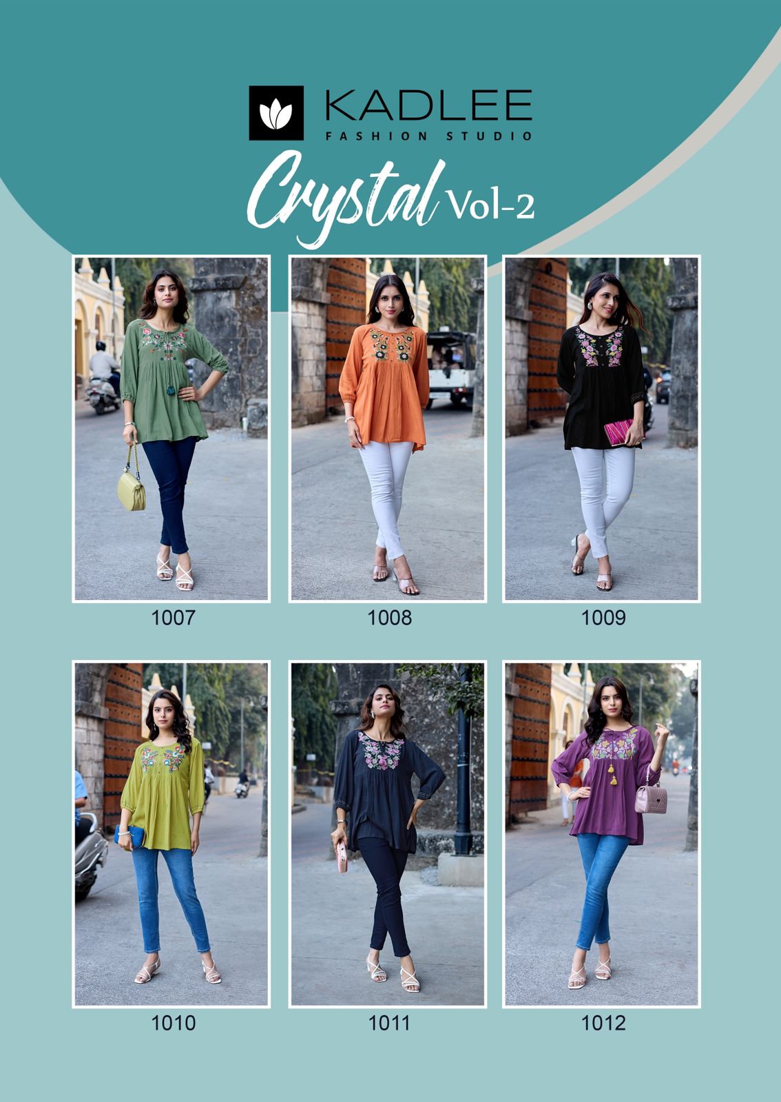 Kadlee Crystal Vol 2 Rayon Kurti Catalog collection 1