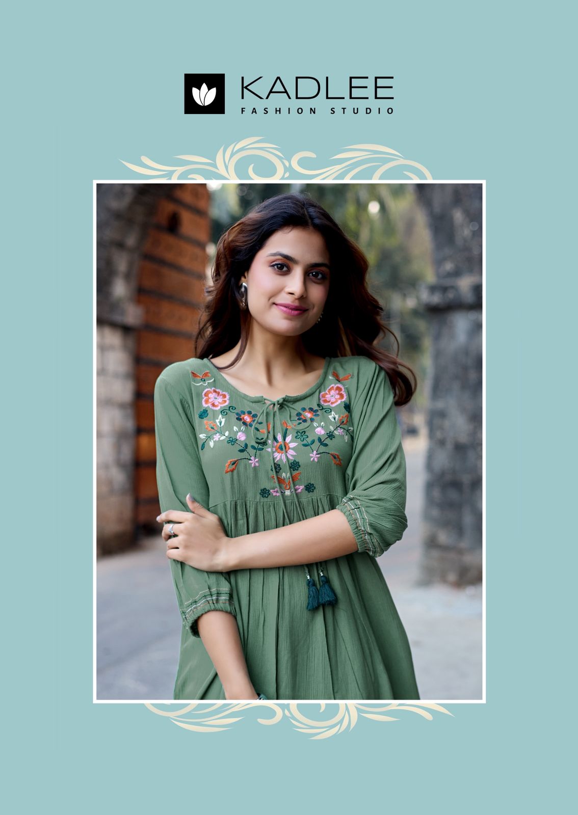 Kadlee Crystal Vol 2 Rayon Kurti Catalog collection 8