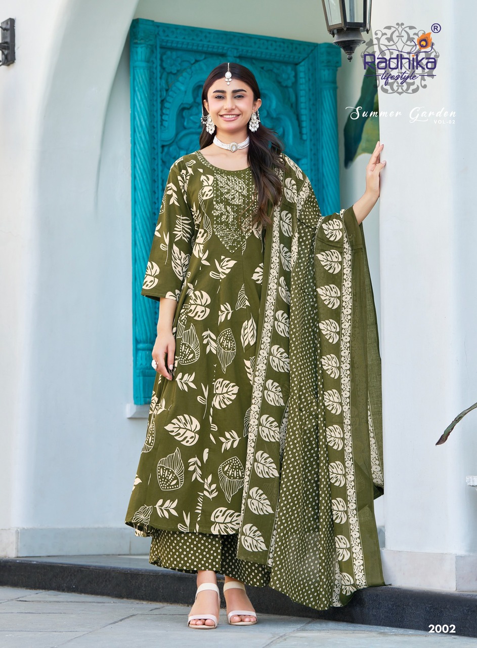 Radhika Lifestyle Summer Garden 2 Printed Catalog collection 10