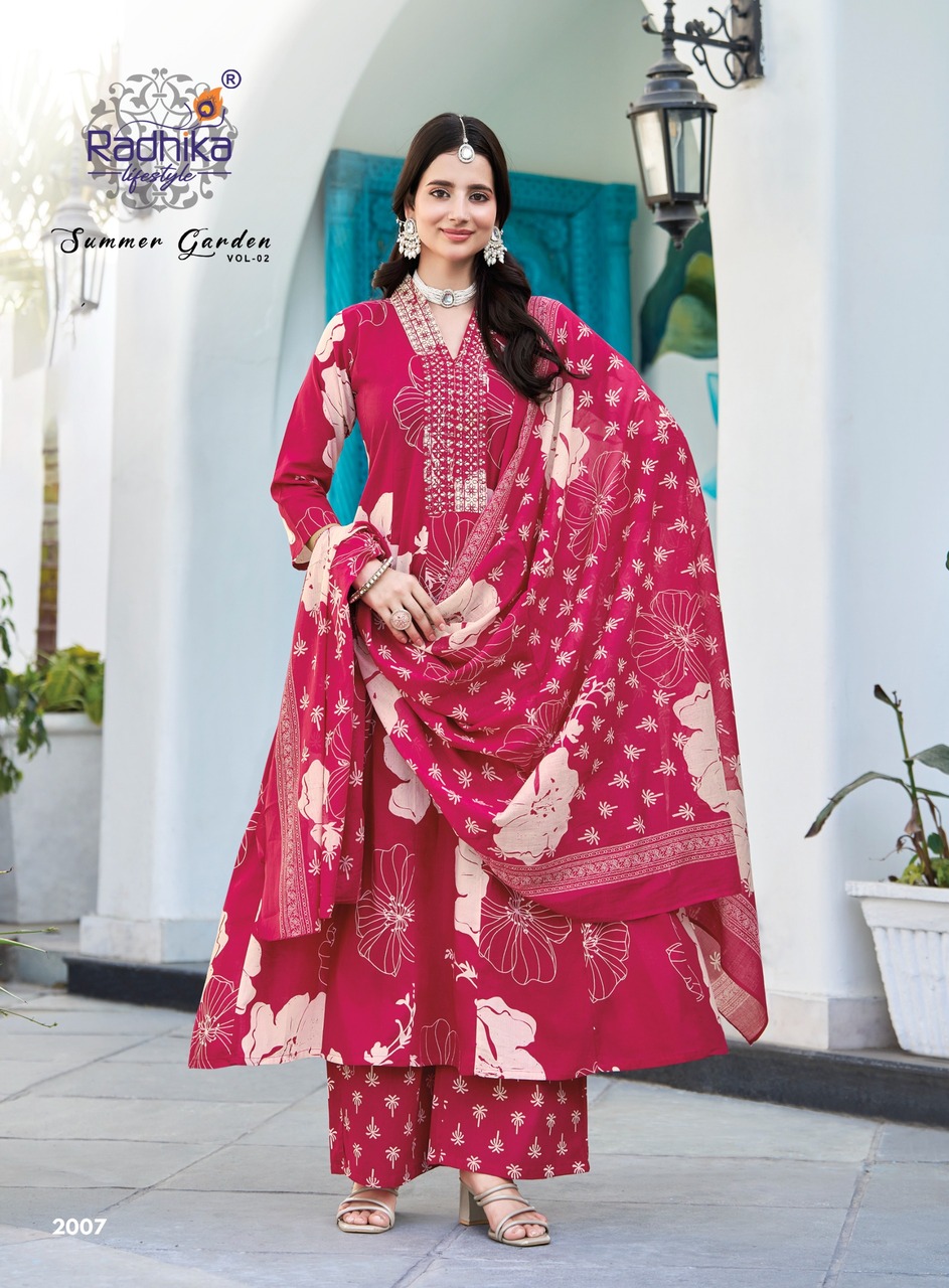 Radhika Lifestyle Summer Garden 2 Printed Catalog collection 1