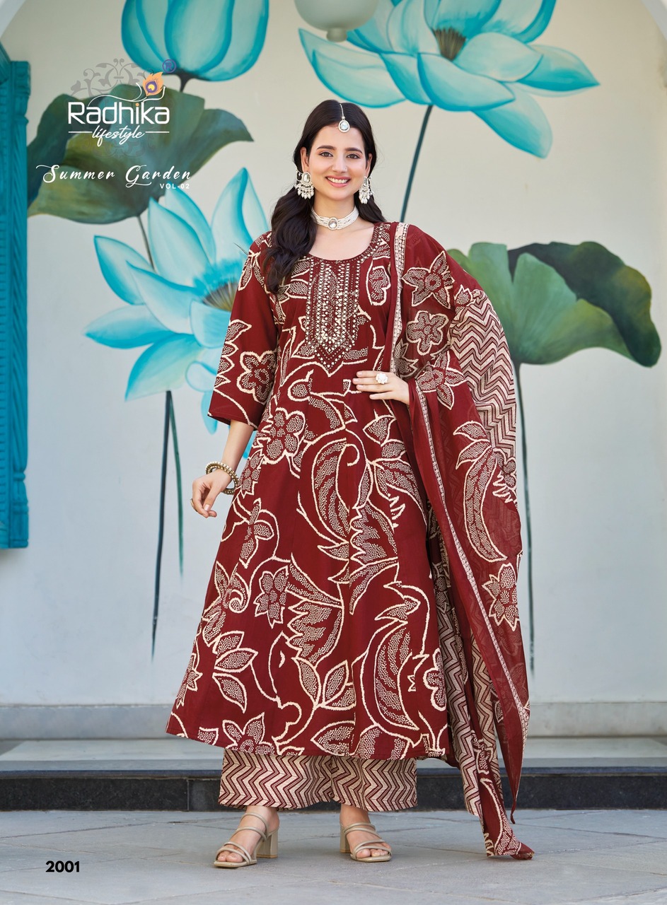 Radhika Lifestyle Summer Garden 2 Printed Catalog collection 3