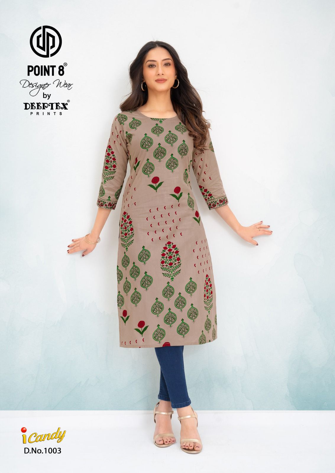Deeptex Point 8 I Candy Cotton Kurtis Catalog collection 9