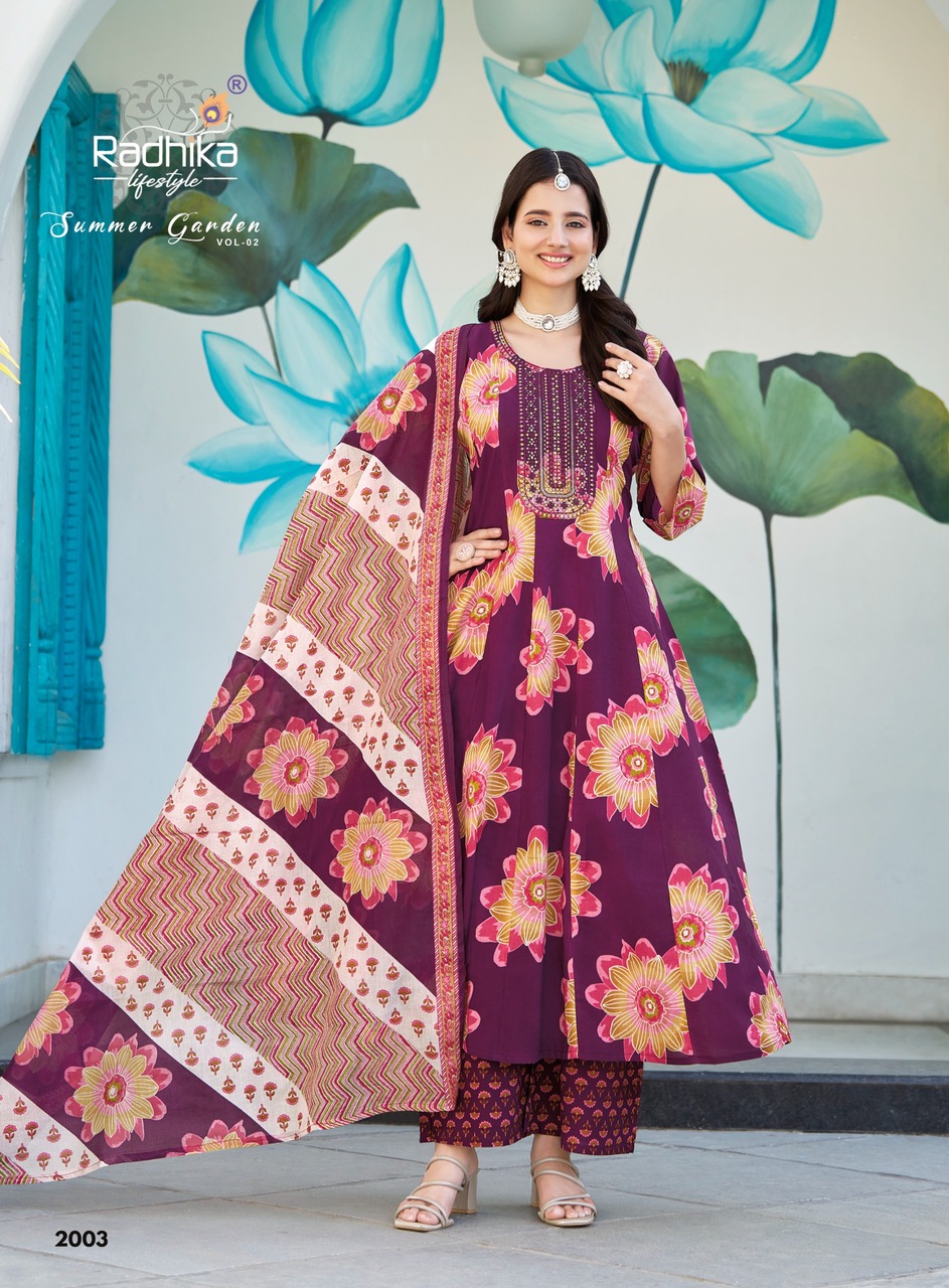 Radhika Lifestyle Summer Garden 2 Printed Catalog collection 17