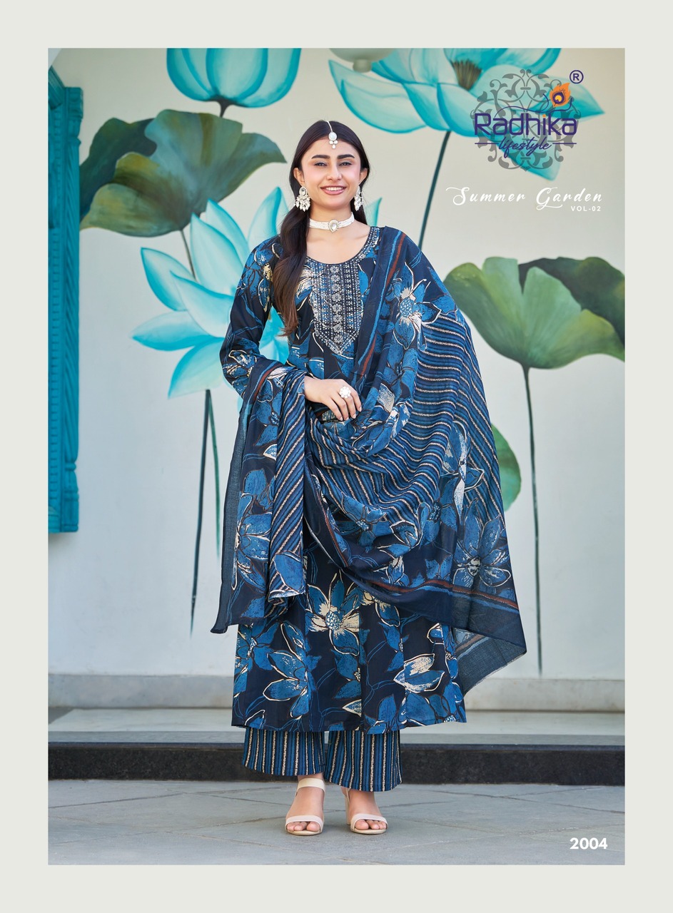 Radhika Lifestyle Summer Garden 2 Printed Catalog collection 5
