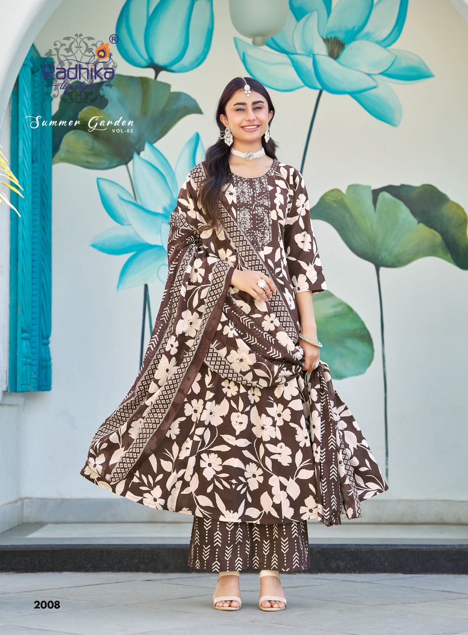 Radhika Lifestyle Summer Garden 2 Printed Catalog collection 8