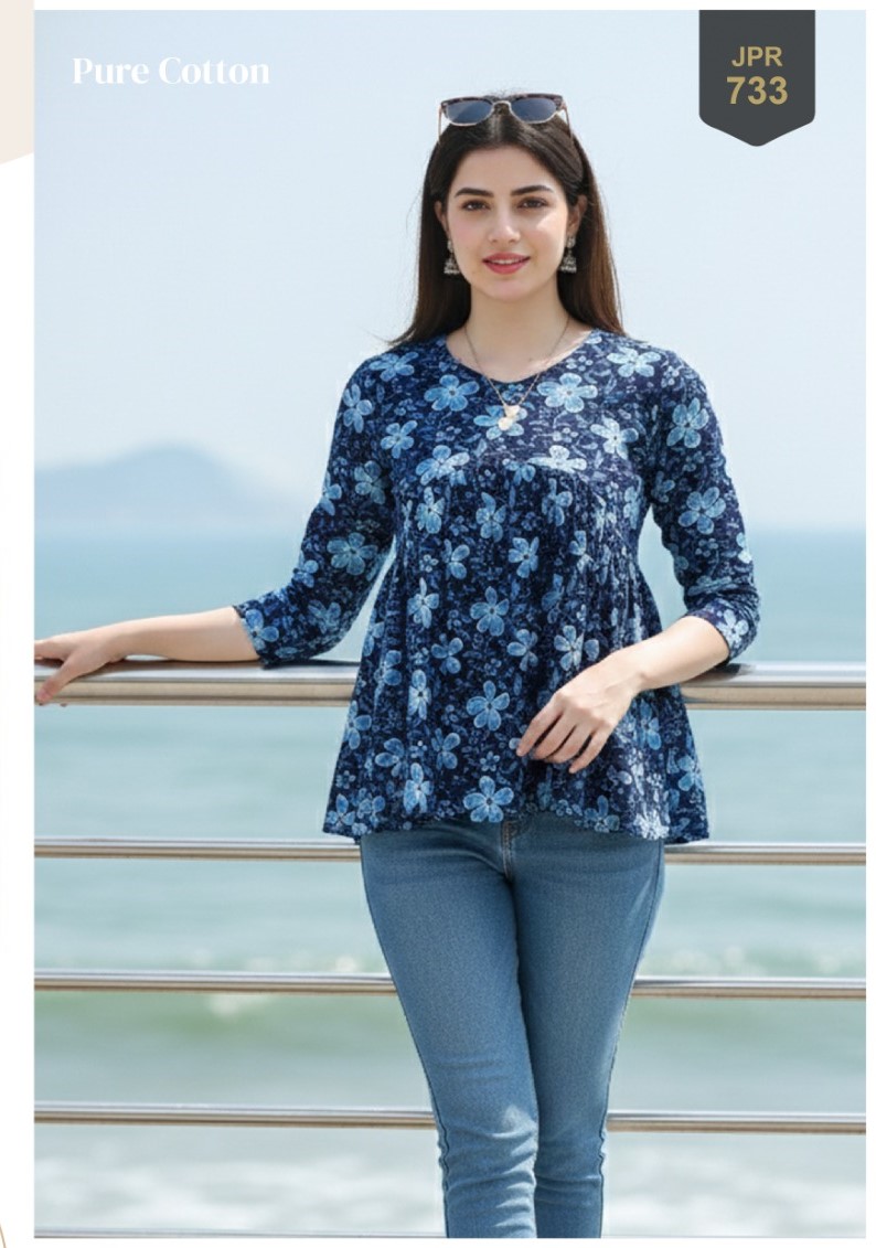 Aarvee Creation Prisha Cotton Kurtis Catalog collection 4