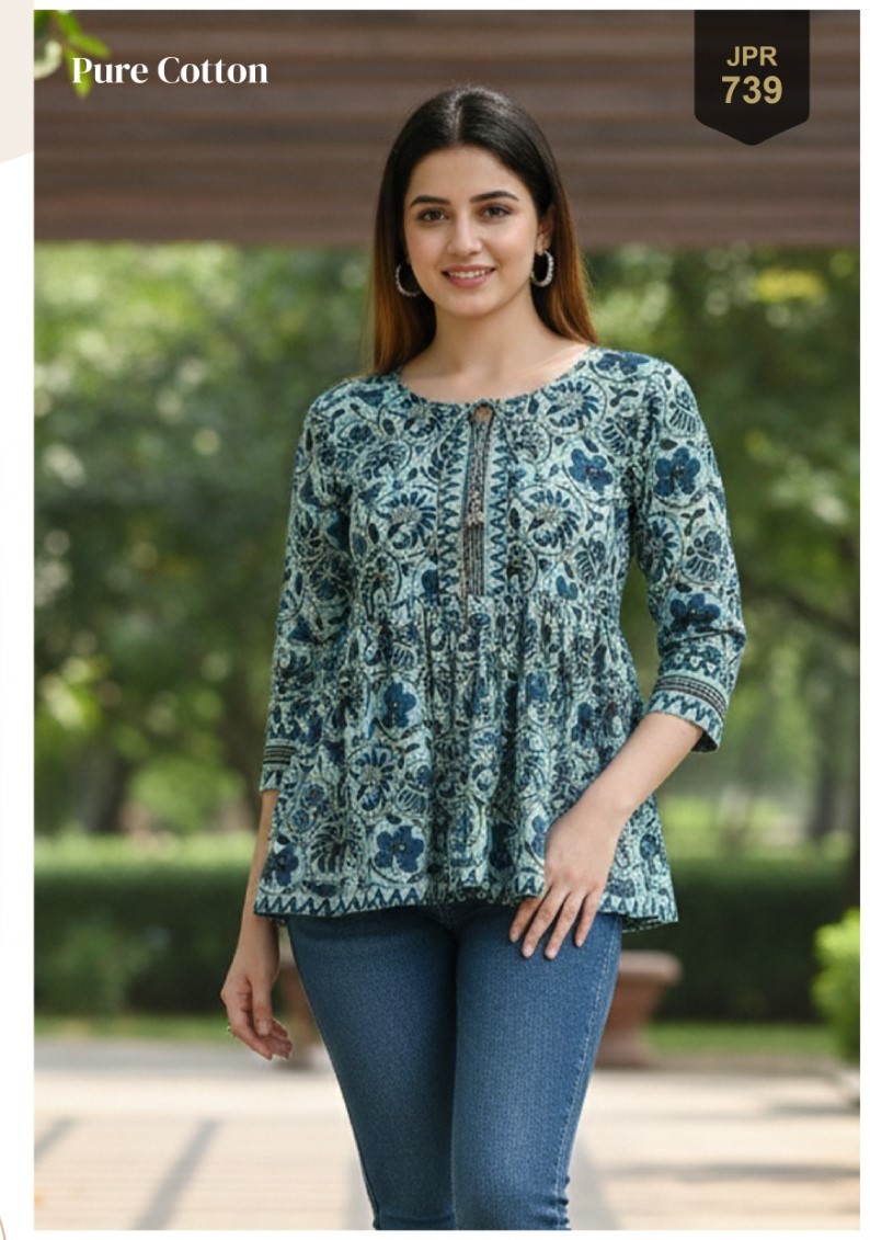 Aarvee Creation Prisha Cotton Kurtis Catalog collection 5