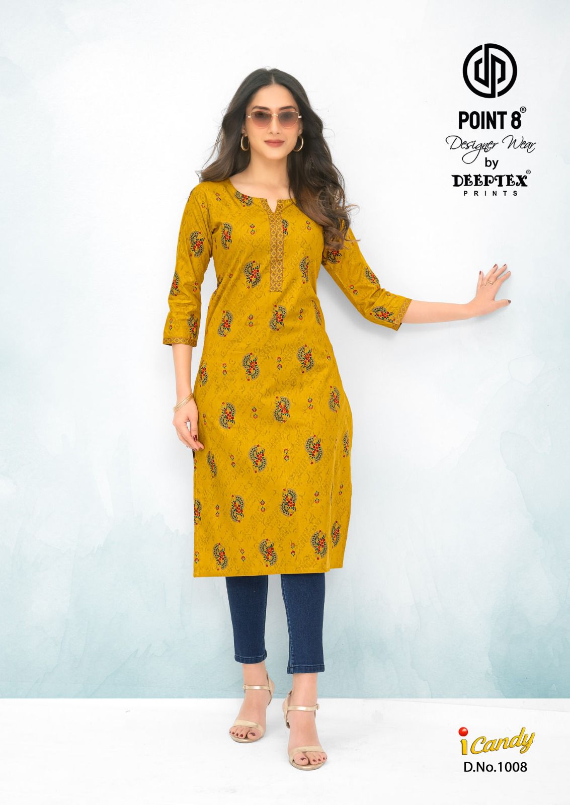 Deeptex Point 8 I Candy Cotton Kurtis Catalog collection 2