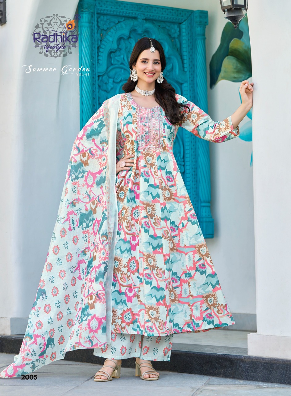 Radhika Lifestyle Summer Garden 2 Printed Catalog collection 12