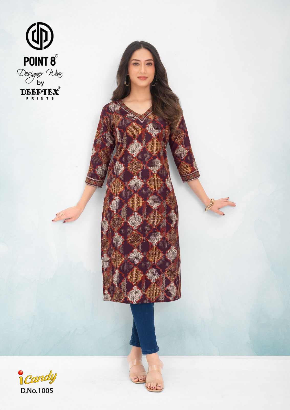 Deeptex Point 8 I Candy Cotton Kurtis Catalog collection 5