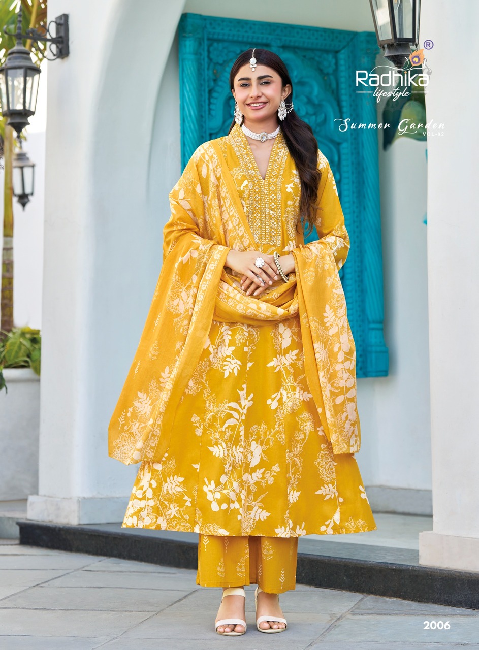 Radhika Lifestyle Summer Garden 2 Printed Catalog collection 9