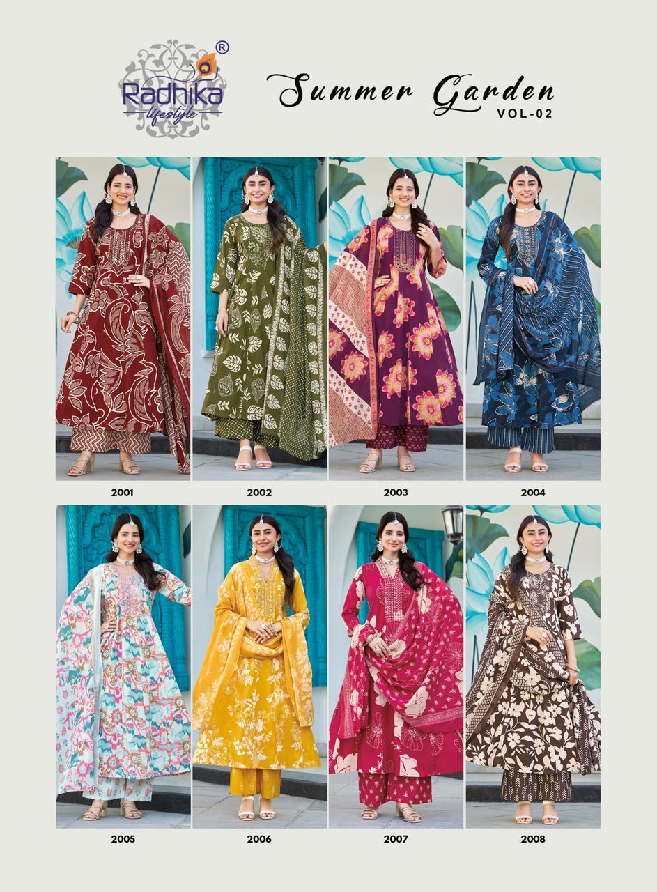 Radhika Lifestyle Summer Garden 2 Printed Catalog collection 6