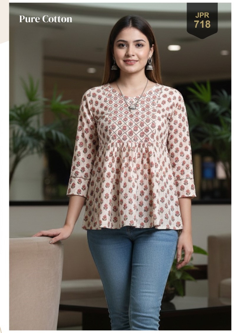 Aarvee Creation Prisha Cotton Kurtis Catalog collection 3