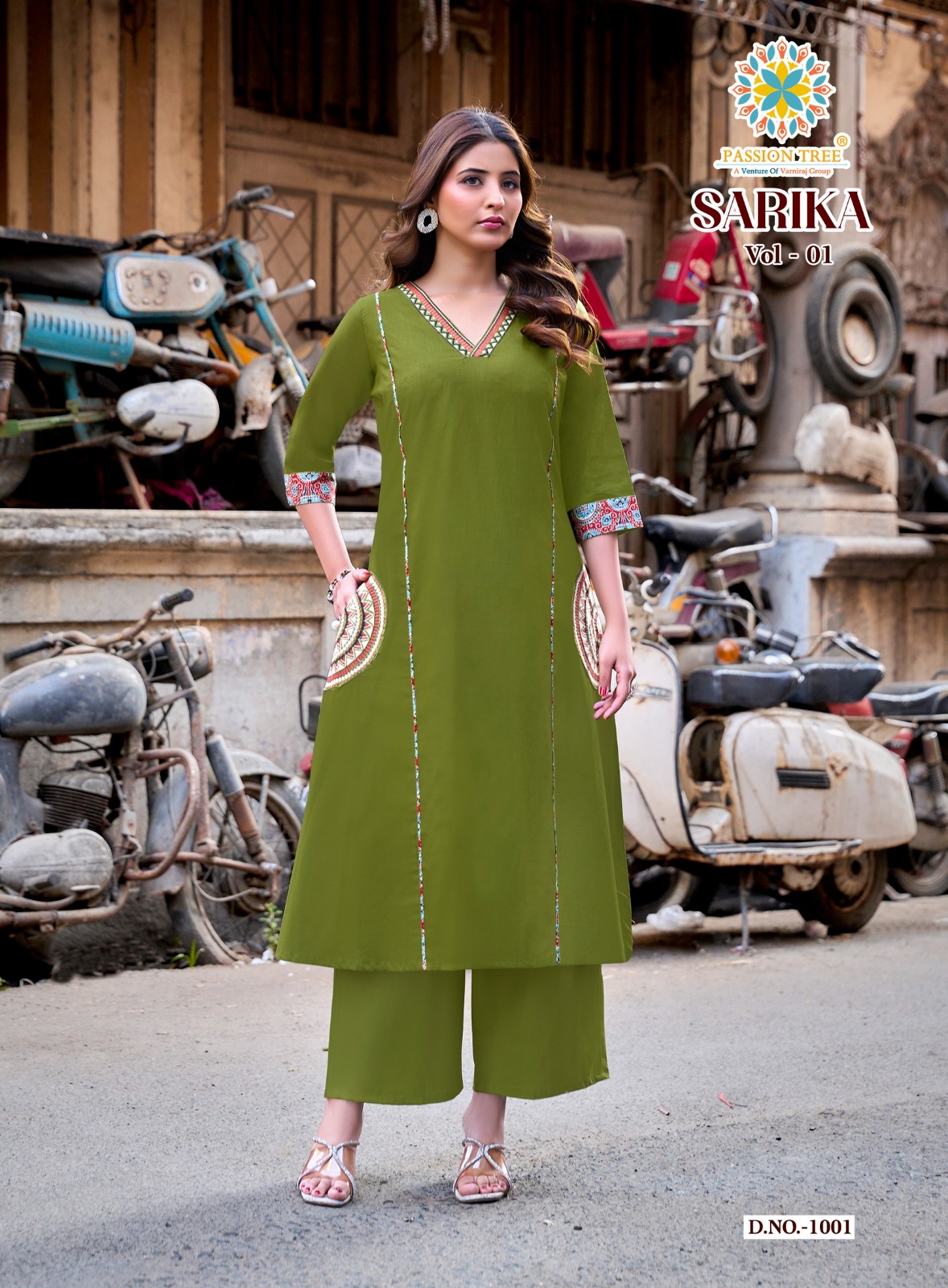 Passion Tree Sarika Kurtis With Palazzo Set Catalog collection 9