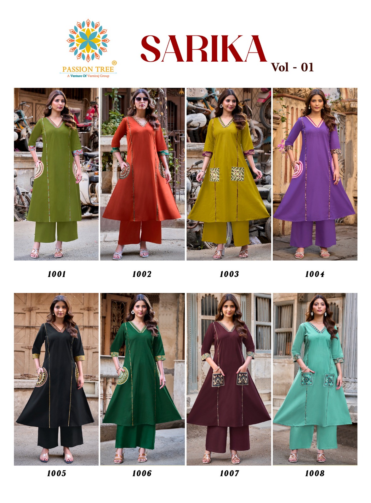 Passion Tree Sarika Kurtis With Palazzo Set Catalog collection 1