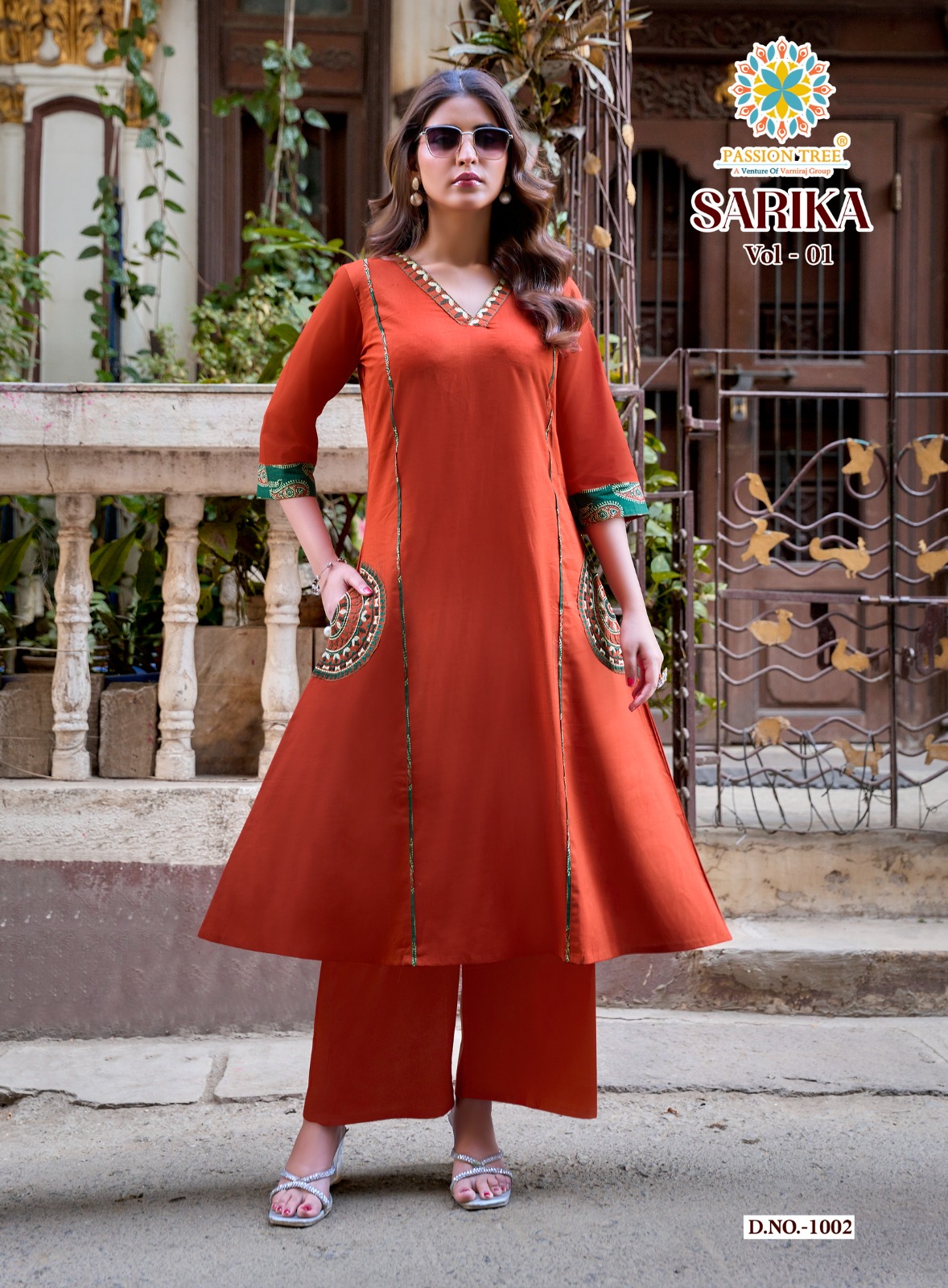 Passion Tree Sarika Kurtis With Palazzo Set Catalog collection 7
