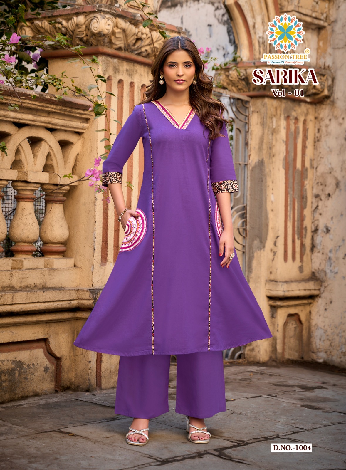 Passion Tree Sarika Kurtis With Palazzo Set Catalog collection 6