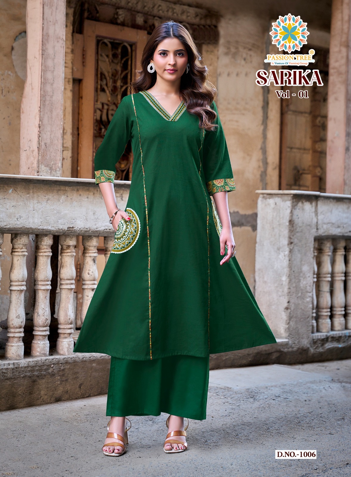 Passion Tree Sarika Kurtis With Palazzo Set Catalog collection 5