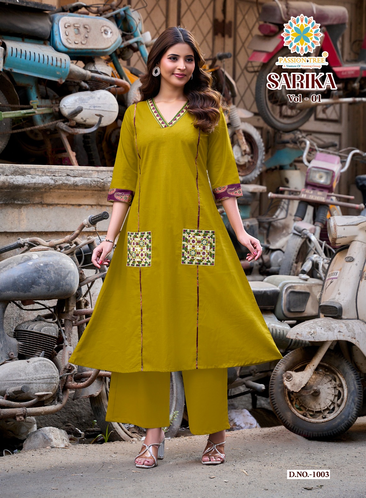 Passion Tree Sarika Kurtis With Palazzo Set Catalog collection 8