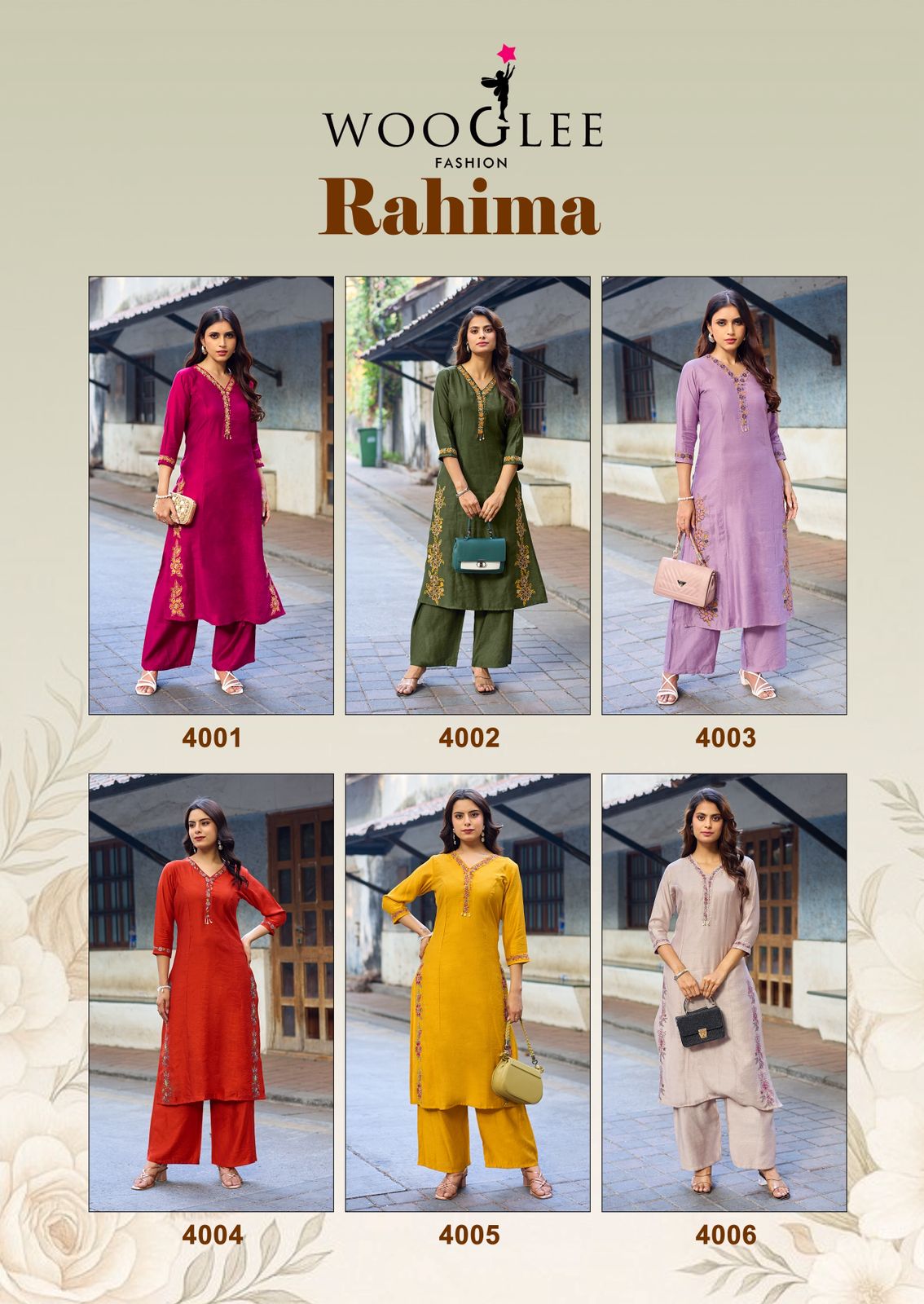 Wooglee Fashion Rahima Kurtis With Bottom Catalog collection 1
