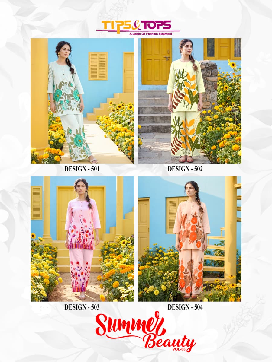 Tips And Tops Summer Beauty Vol 5 Co Ord Set Catalog collection 5