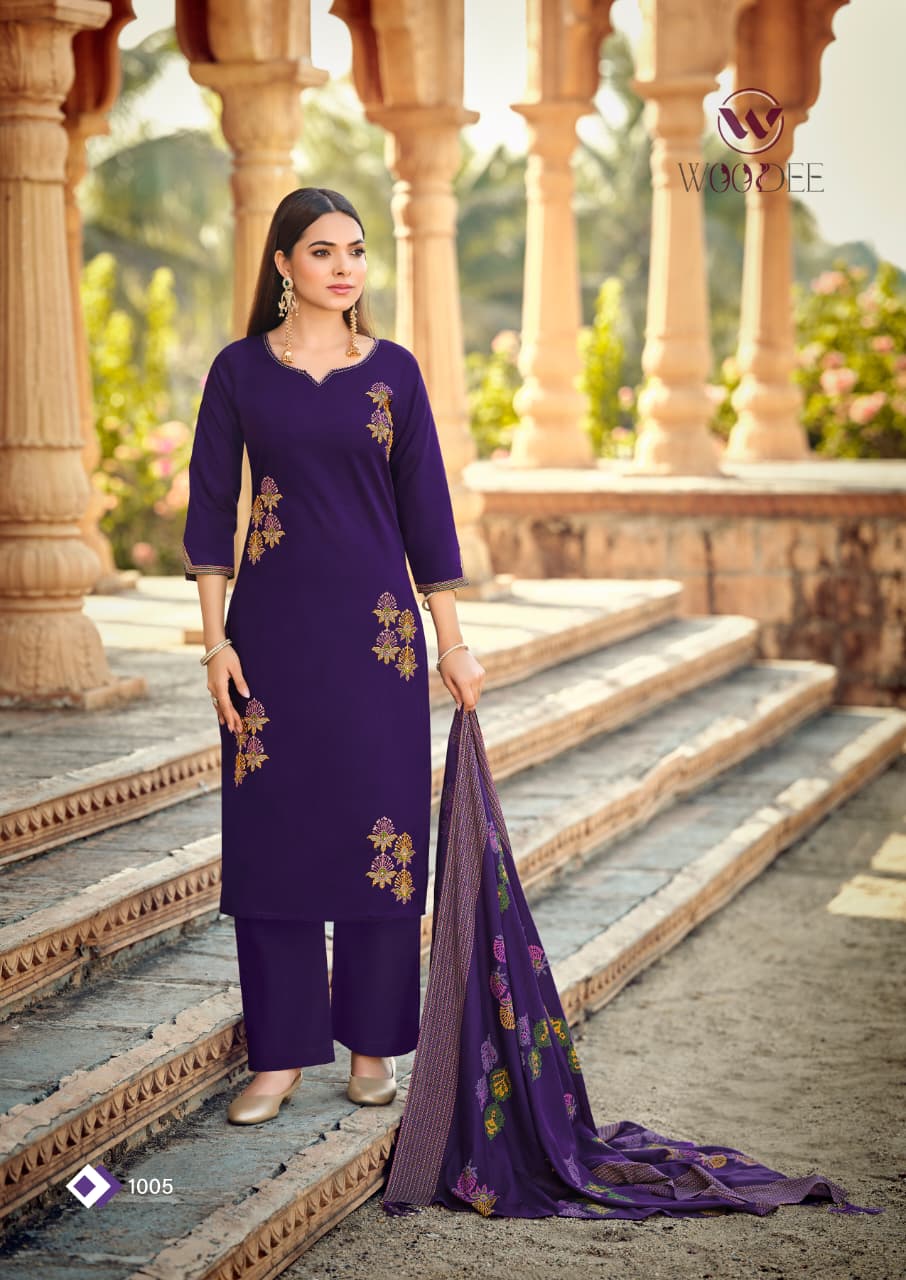 Woodee Mahek Cotton Salwar Kameez Catalog collection 9