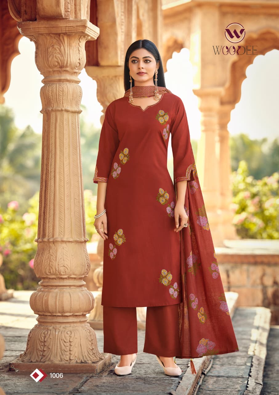 Woodee Mahek Cotton Salwar Kameez Catalog collection 2
