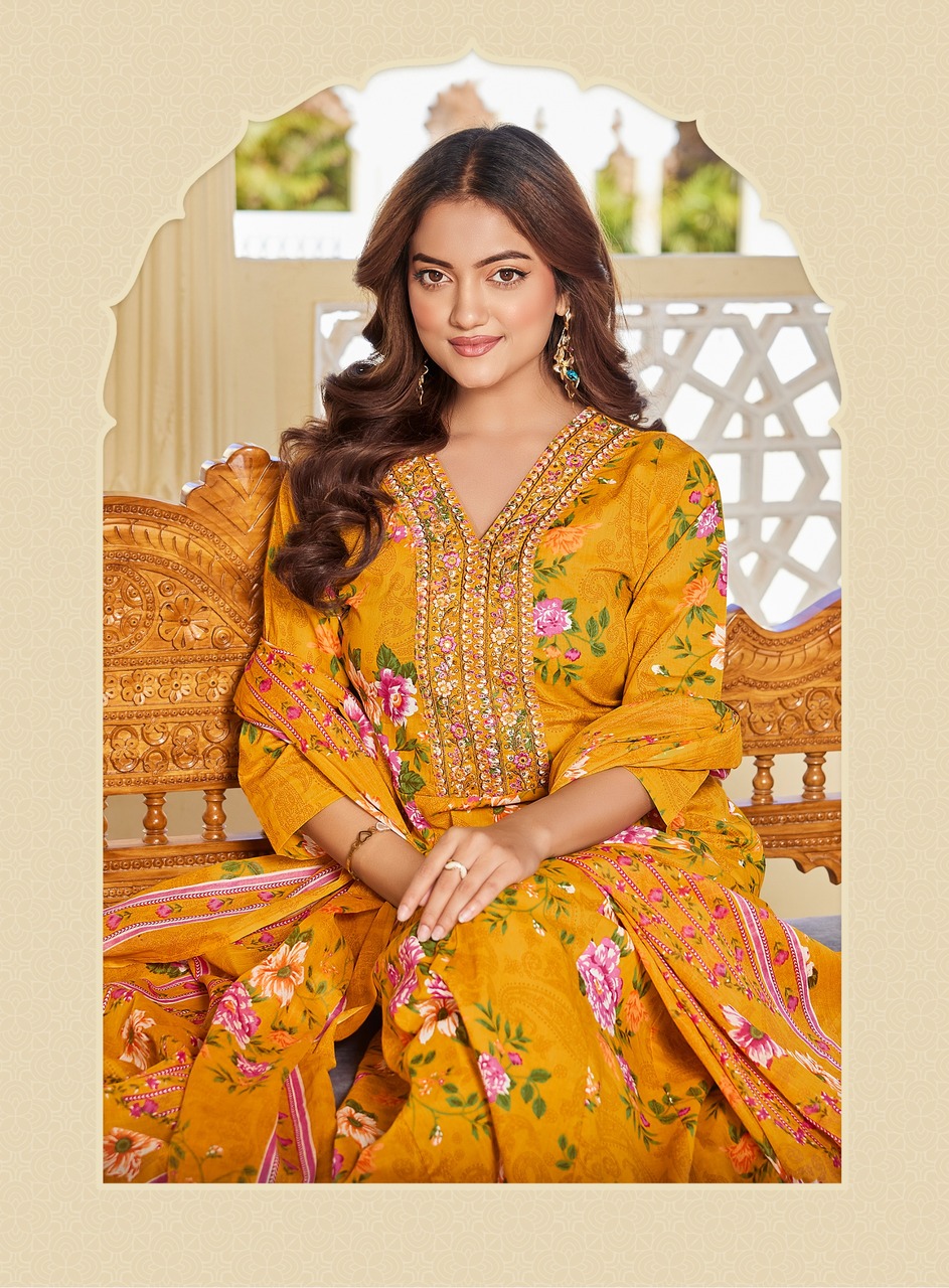 Radhika Lifestyle Blossom 8  Printed Salwar Kameez Catalog collection 10