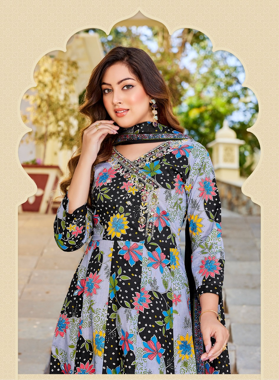 Radhika Lifestyle Blossom 8  Printed Salwar Kameez Catalog collection 1
