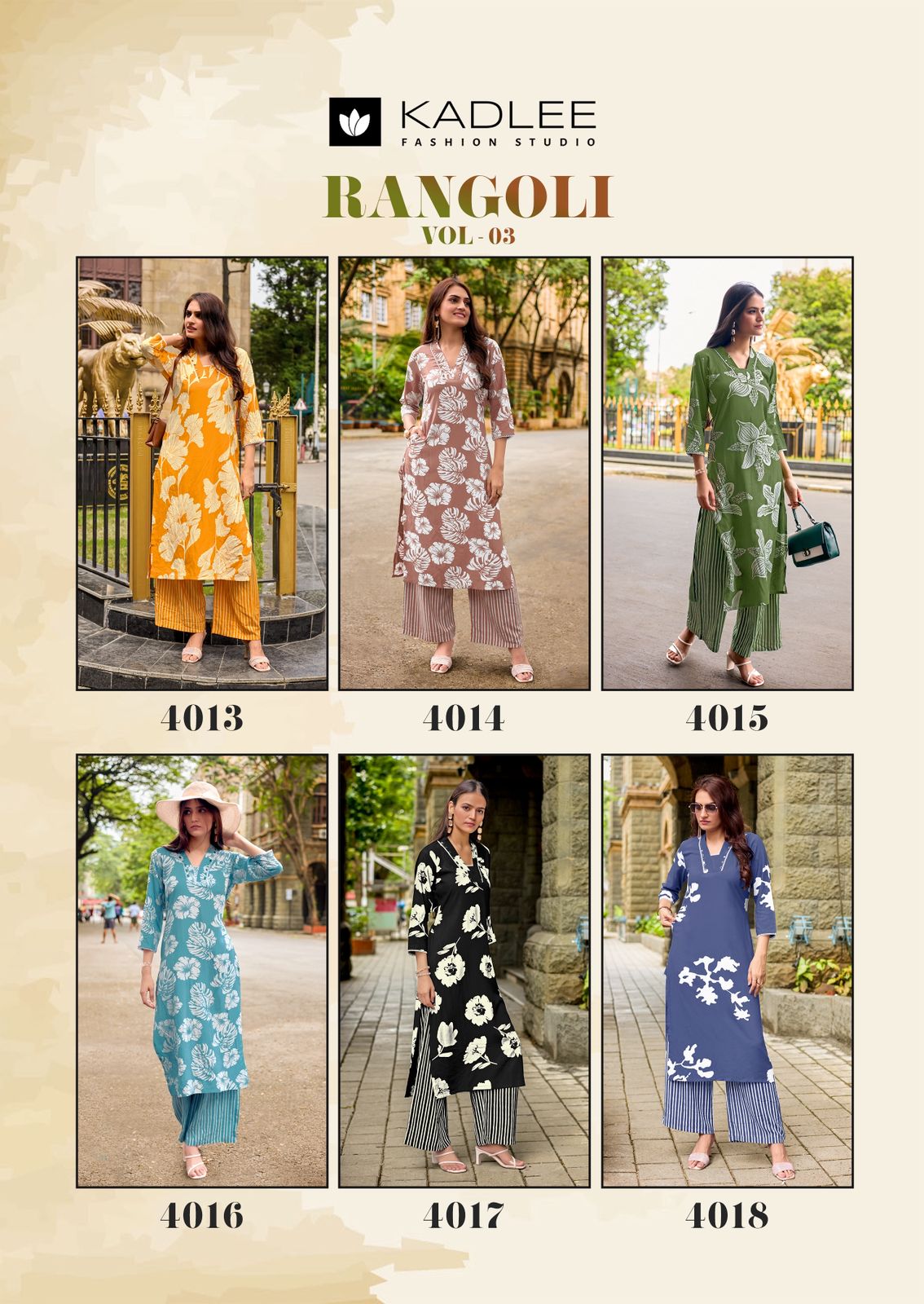 Kadlee Rangoli Vol 3 Kurtis With Bottom Catalog collection 10