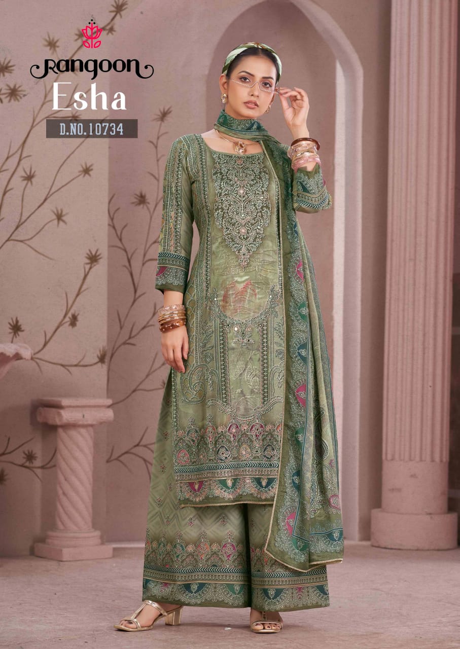 Rangoon Esha Printed Salwar Kameez Catalog collection 1