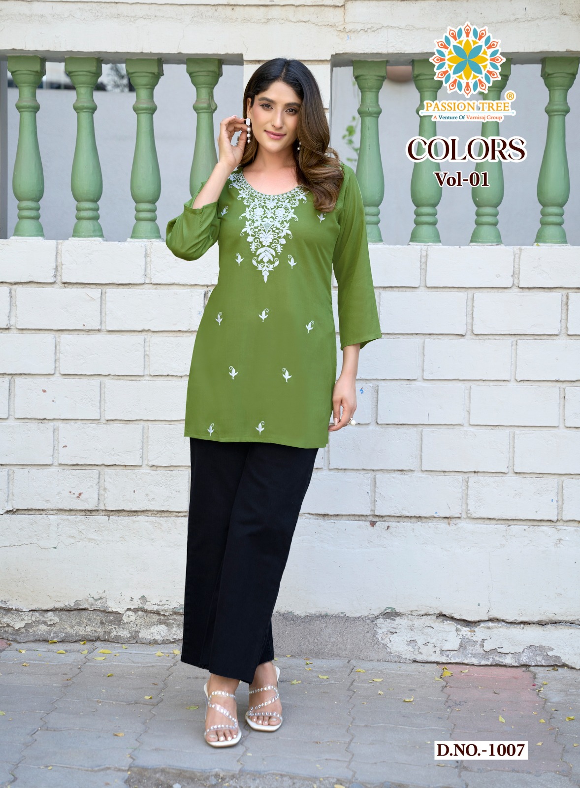 Passion Tree Colors Lucknowi Work Kurtis Catalog collection 8