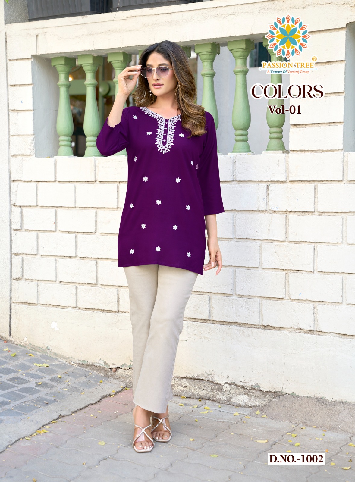 Passion Tree Colors Lucknowi Work Kurtis Catalog collection 2