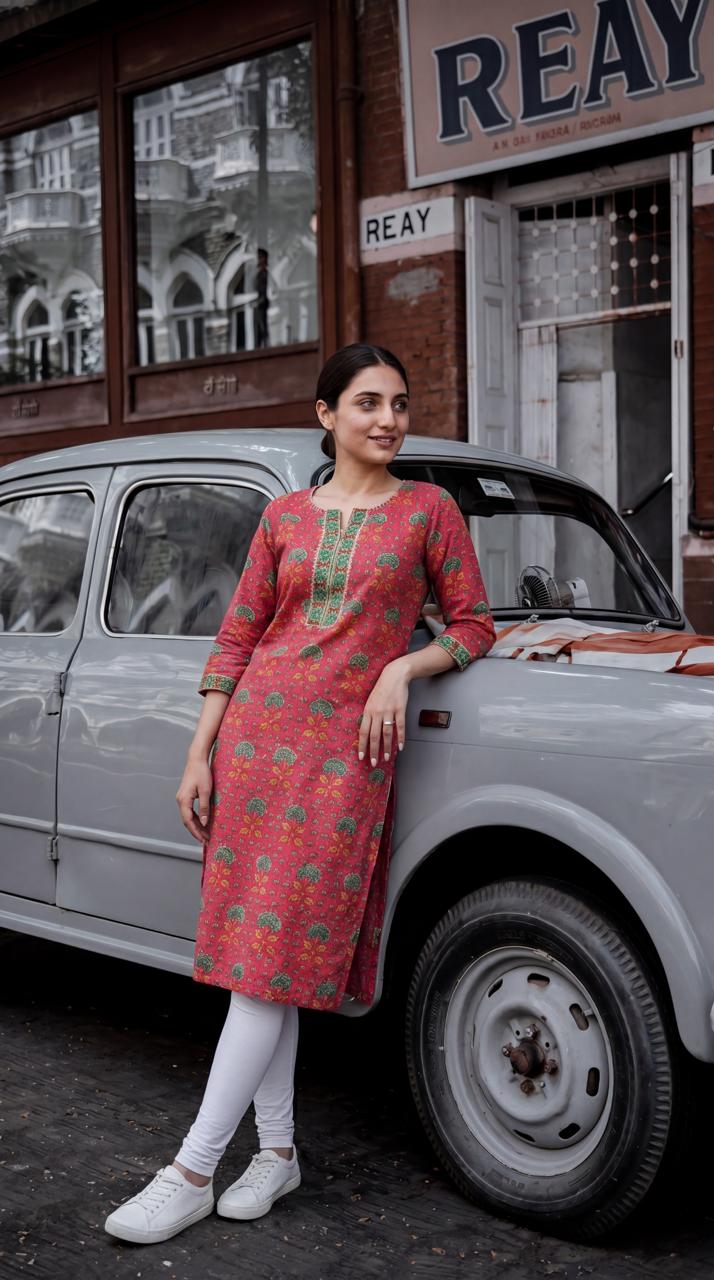 Reevika Super Cotton Kurtis Catalog collection 10