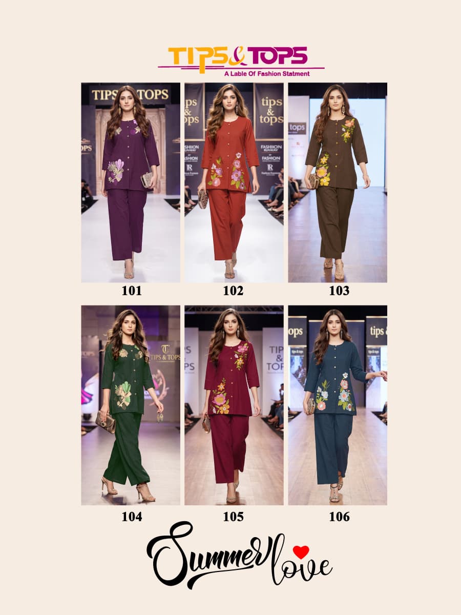 Tips And Tops Summer Love Co Ord Set Catalog collection 6