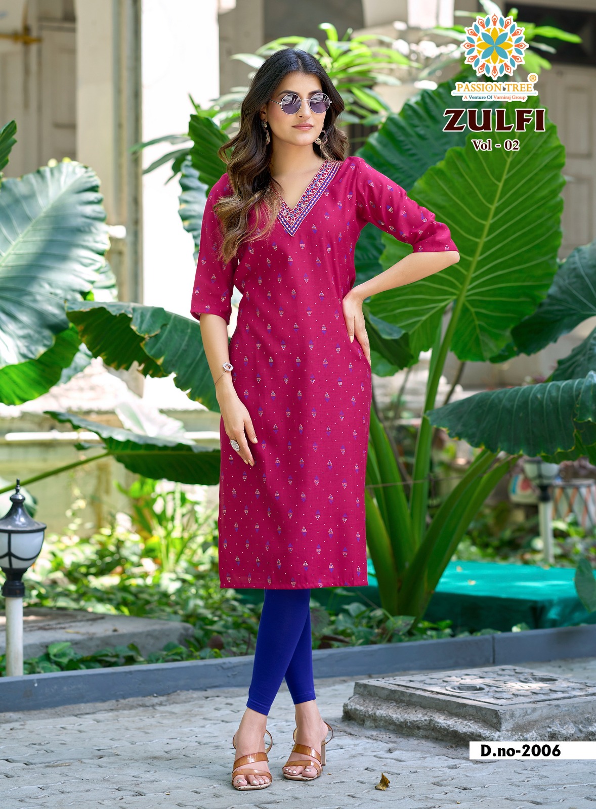 Passion Tree Zulfi Vol 2 Straight Cut Kurti Catalog collection 2