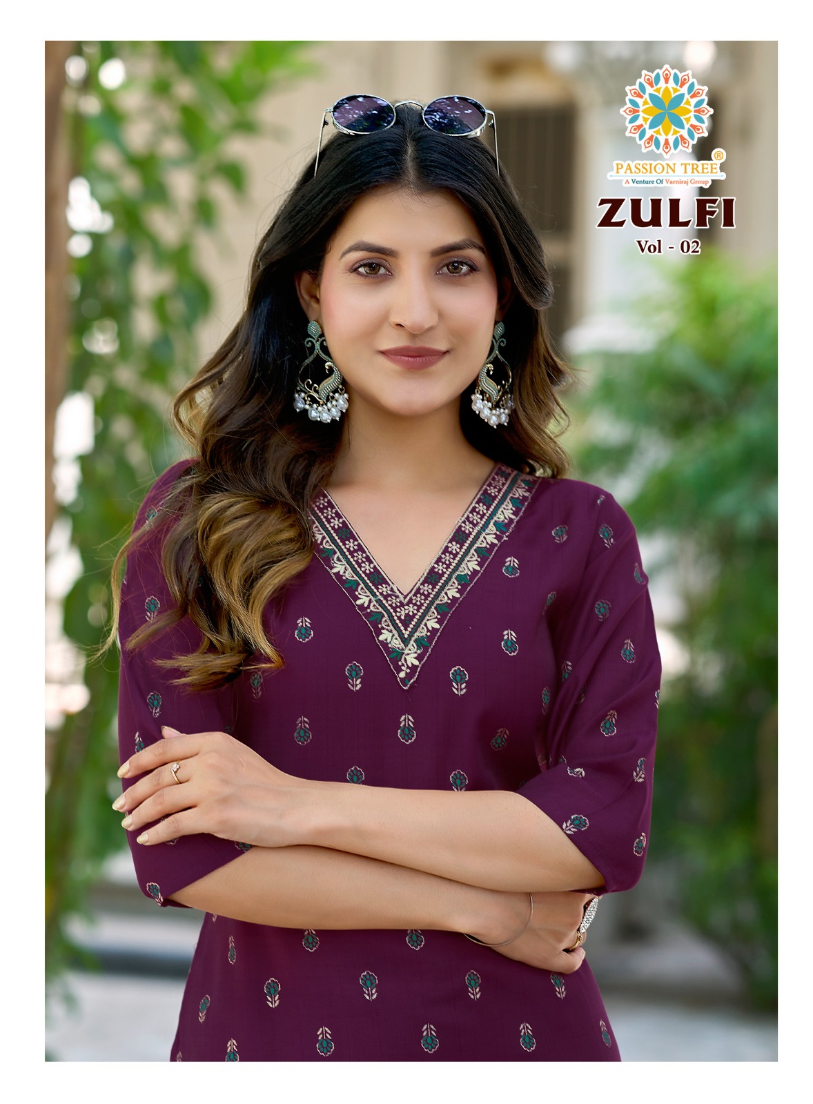 Passion Tree Zulfi Vol 2 Straight Cut Kurti Catalog collection 9