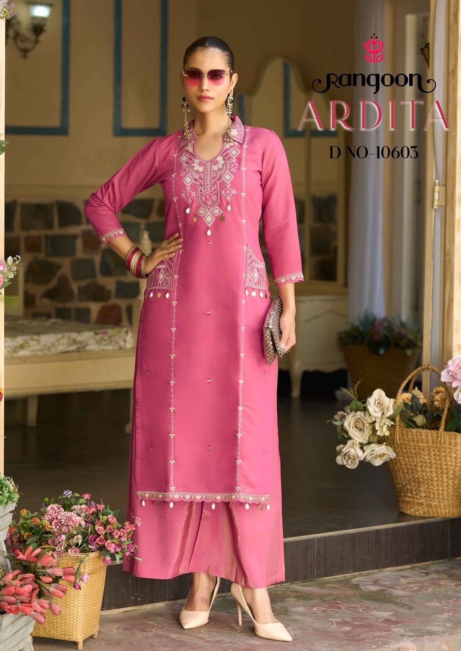 Rangoon Ardita Kurti Palazzo Set Catalog collection 1