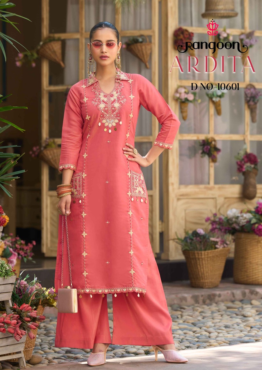 Rangoon Ardita Kurti Palazzo Set Catalog collection 3