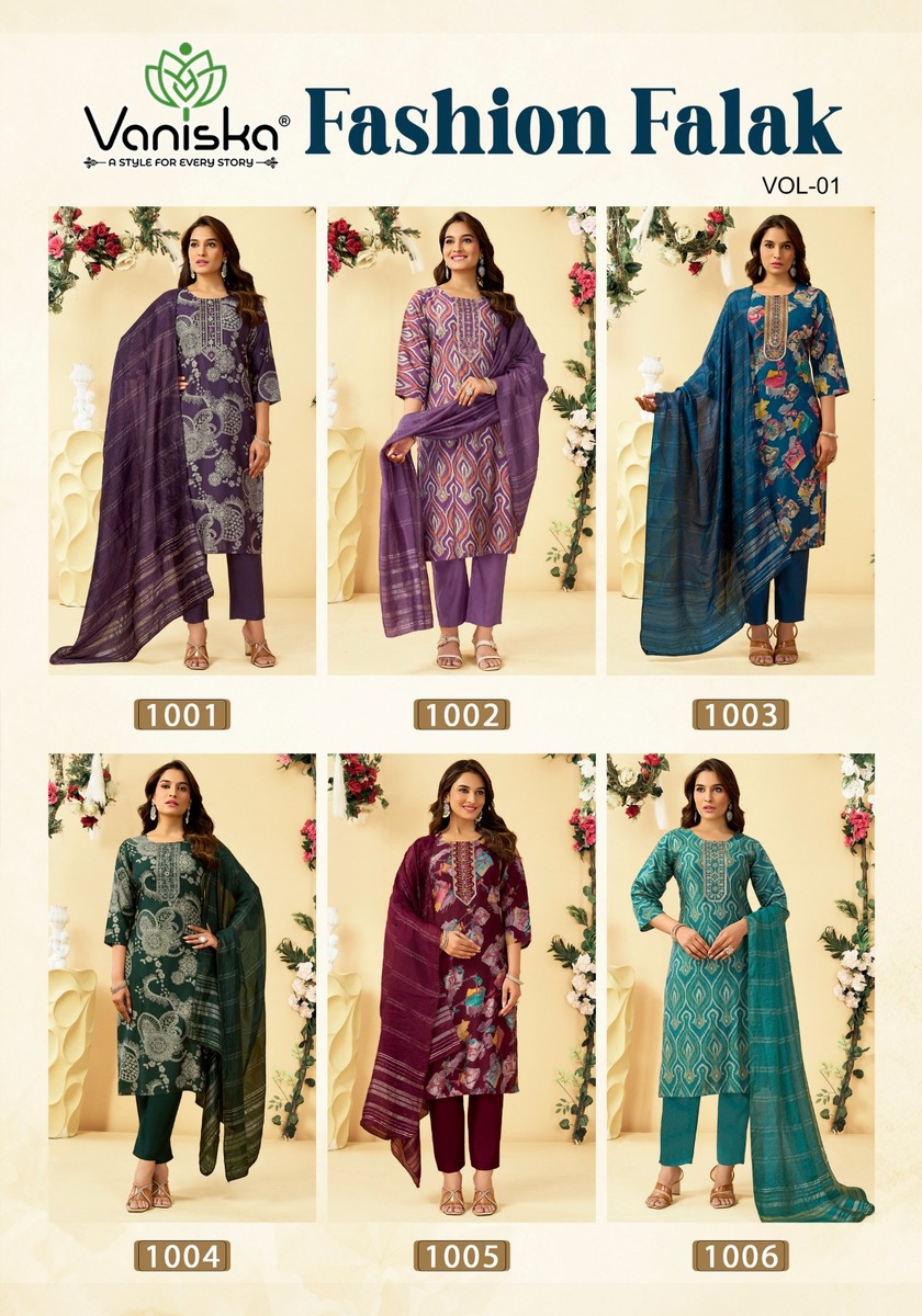 Vaniska Fashion Falak Printed Salwar Kameez Catalog collection 15