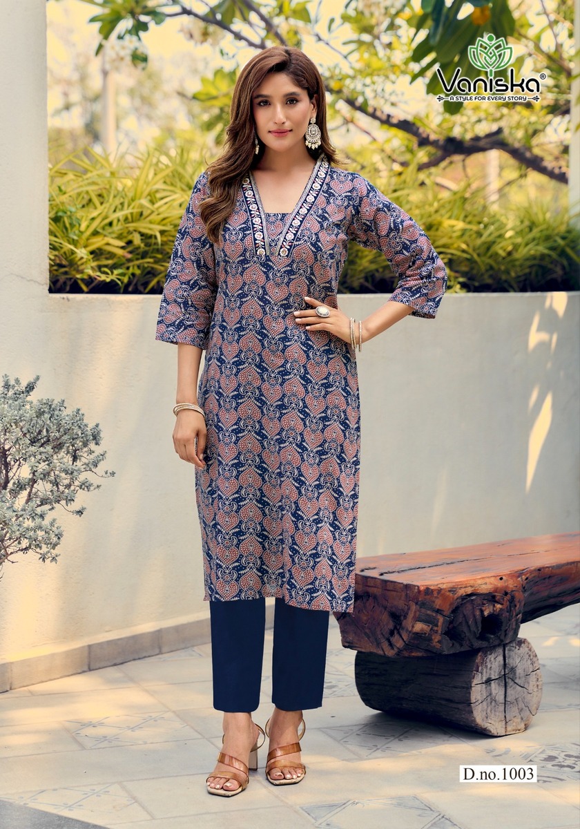 Vaniska Cotton Candy Kurtis With Bottom Catalog collection 9