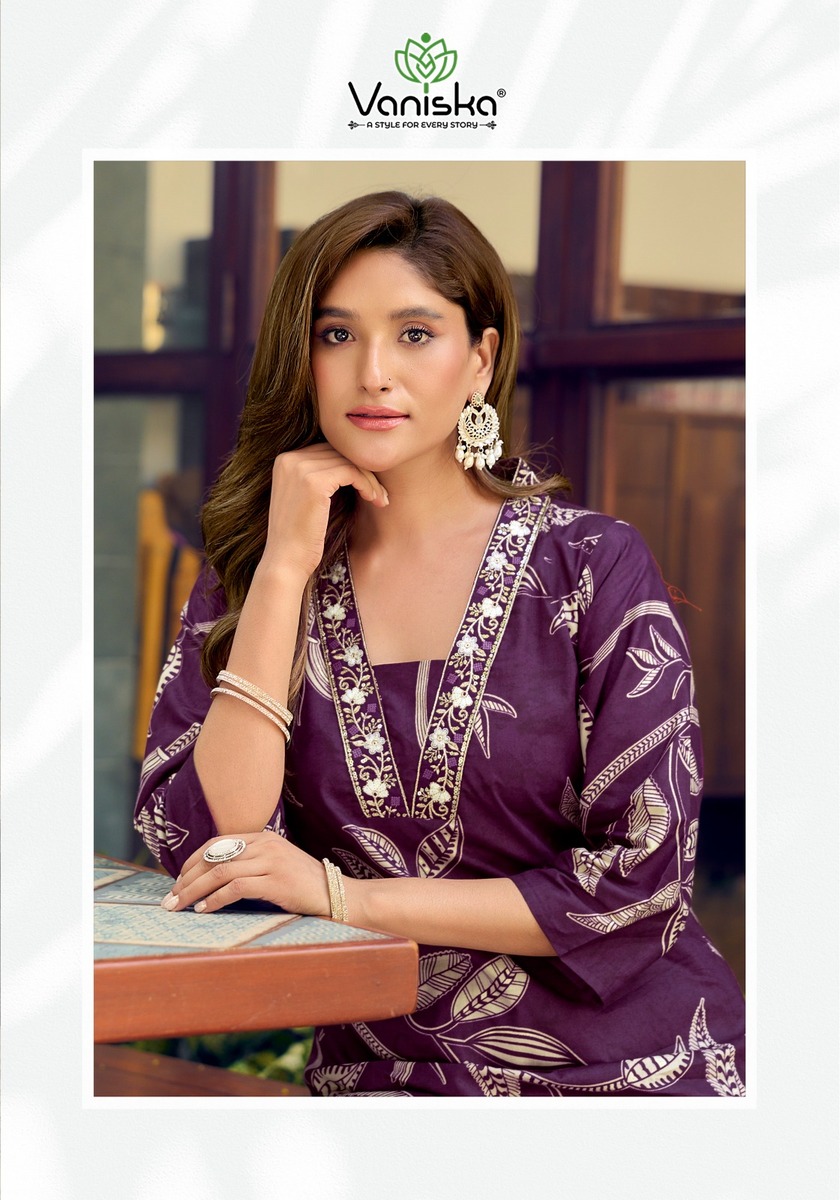 Vaniska Cotton Candy Kurtis With Bottom Catalog collection 3